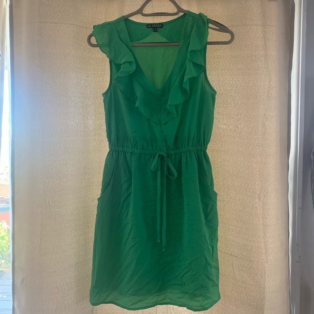 BeBop Green Peplum dress